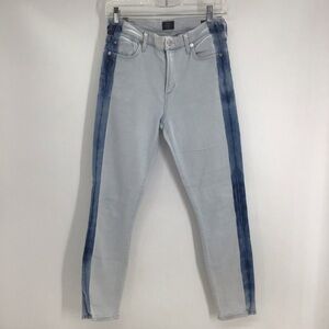 Citizens Of Humanity Blue Rocket Crop High-Rise Skinny Jeans Casual Size 27